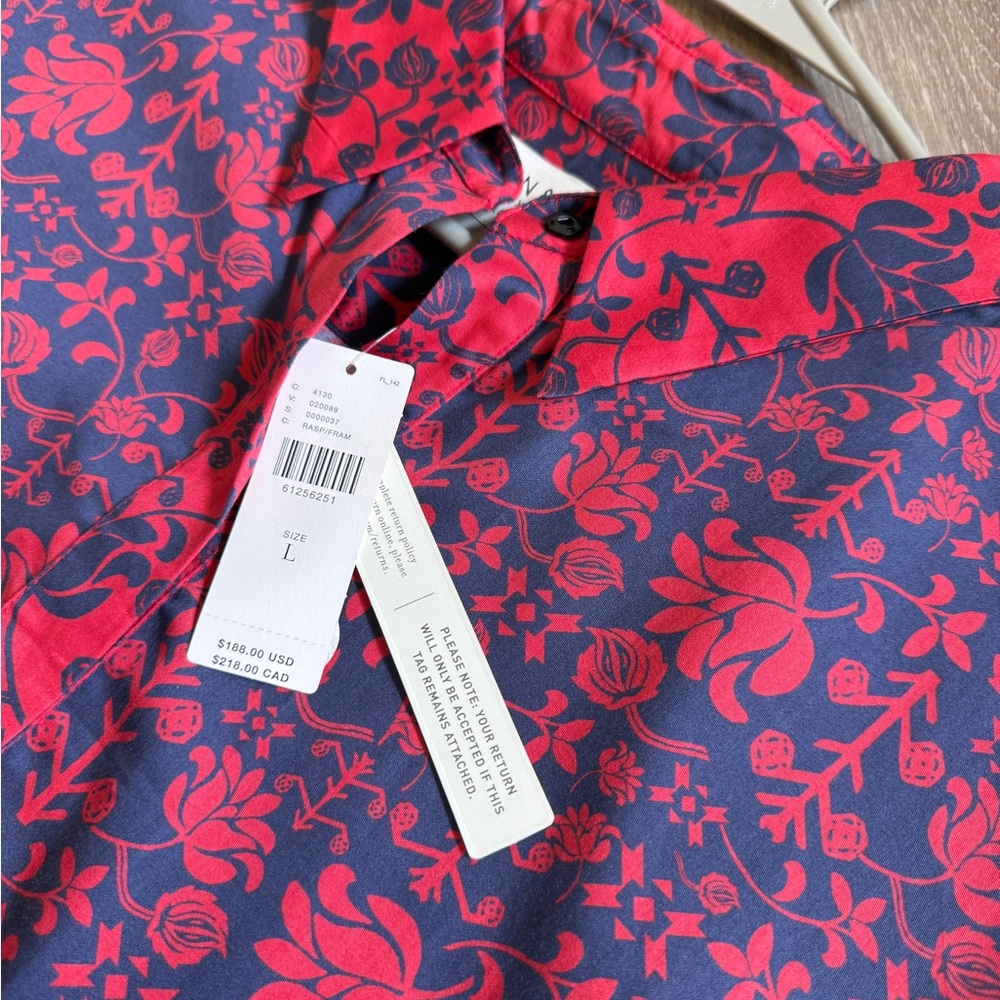 Sachin + Babi for Anthropologie Asymmetrical Red & Blue Dress - Size L (NWT) - Picture 8 of 10